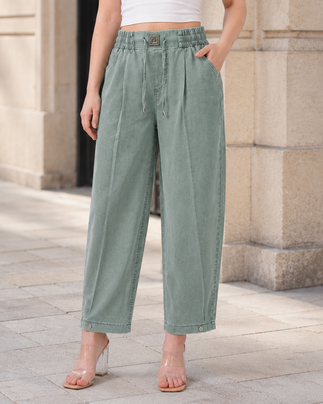 Pantalón Holgado con Cintura Elástica®