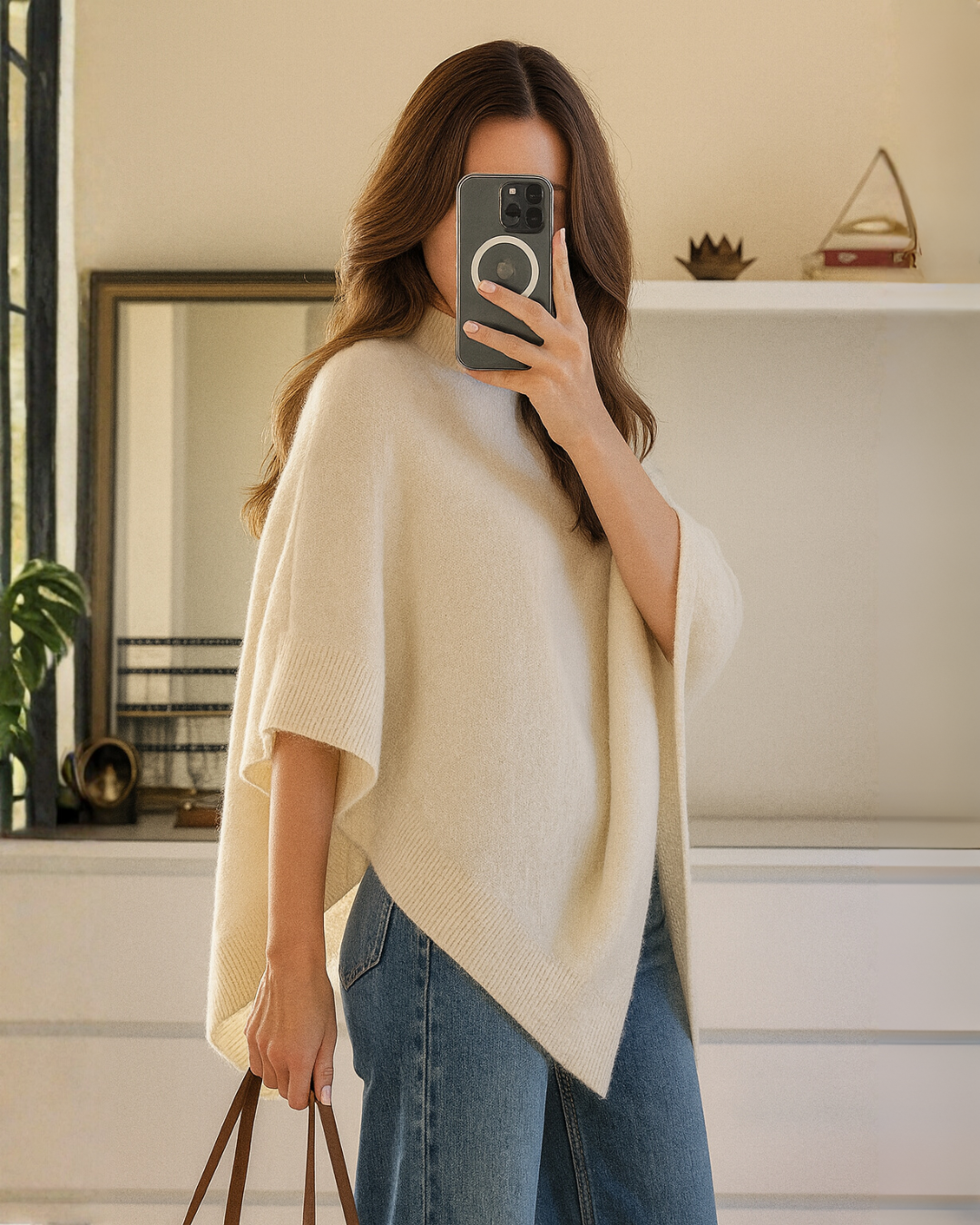 Top Tipo Chal de Punto Elegante y Cómodo para Mujer®