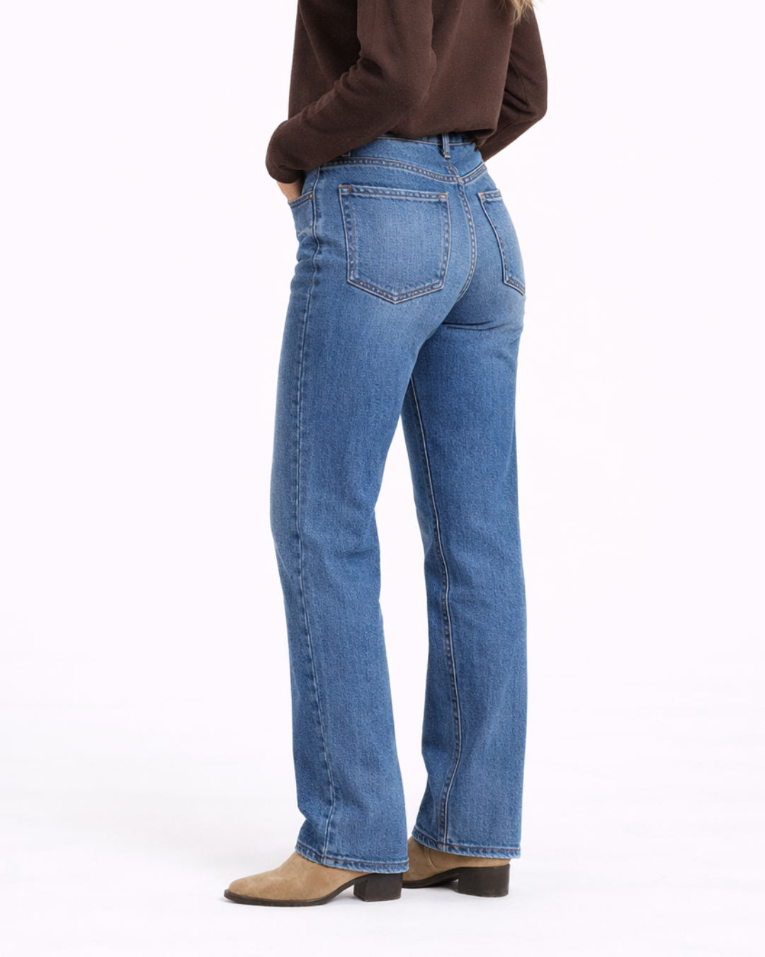 Jeans Curvy de Tiro Alto para Mujer