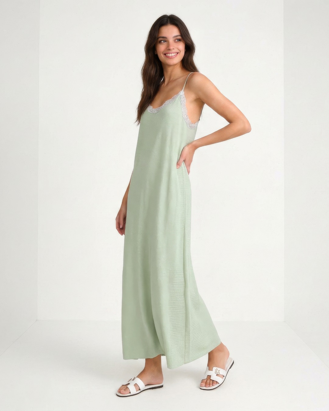Vestido Largo Lencero Elegante®