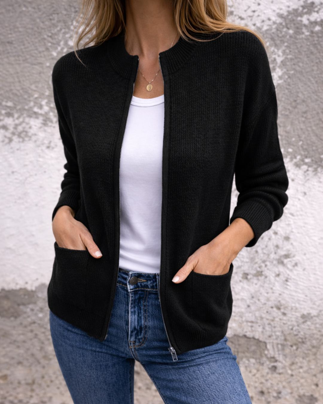 Chaqueta de Punto Premium para Mujer