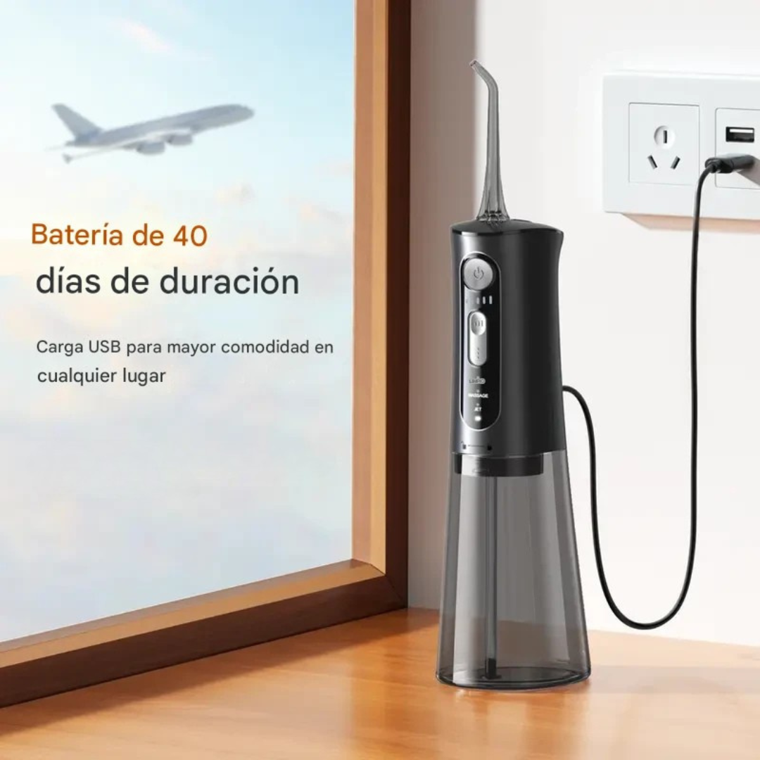 Irrigador dental portátil e inalámbrico
