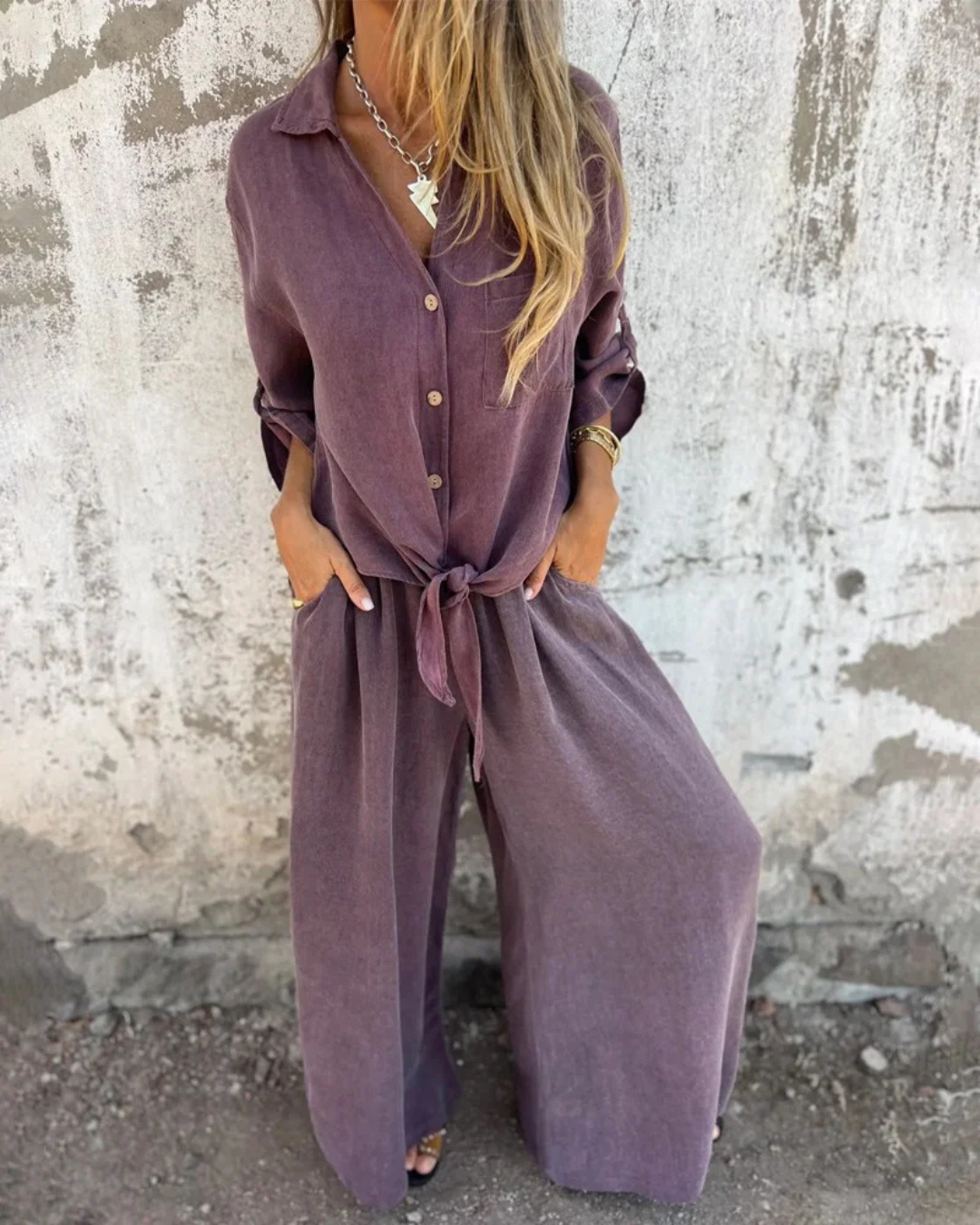 Conjunto Fluido 2 Piezas con Lazo Frontal