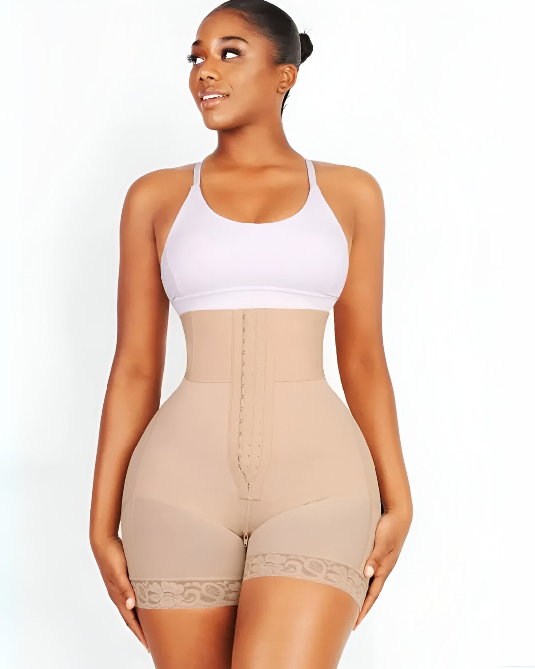 Faja Short de Cintura Alta con Varillas