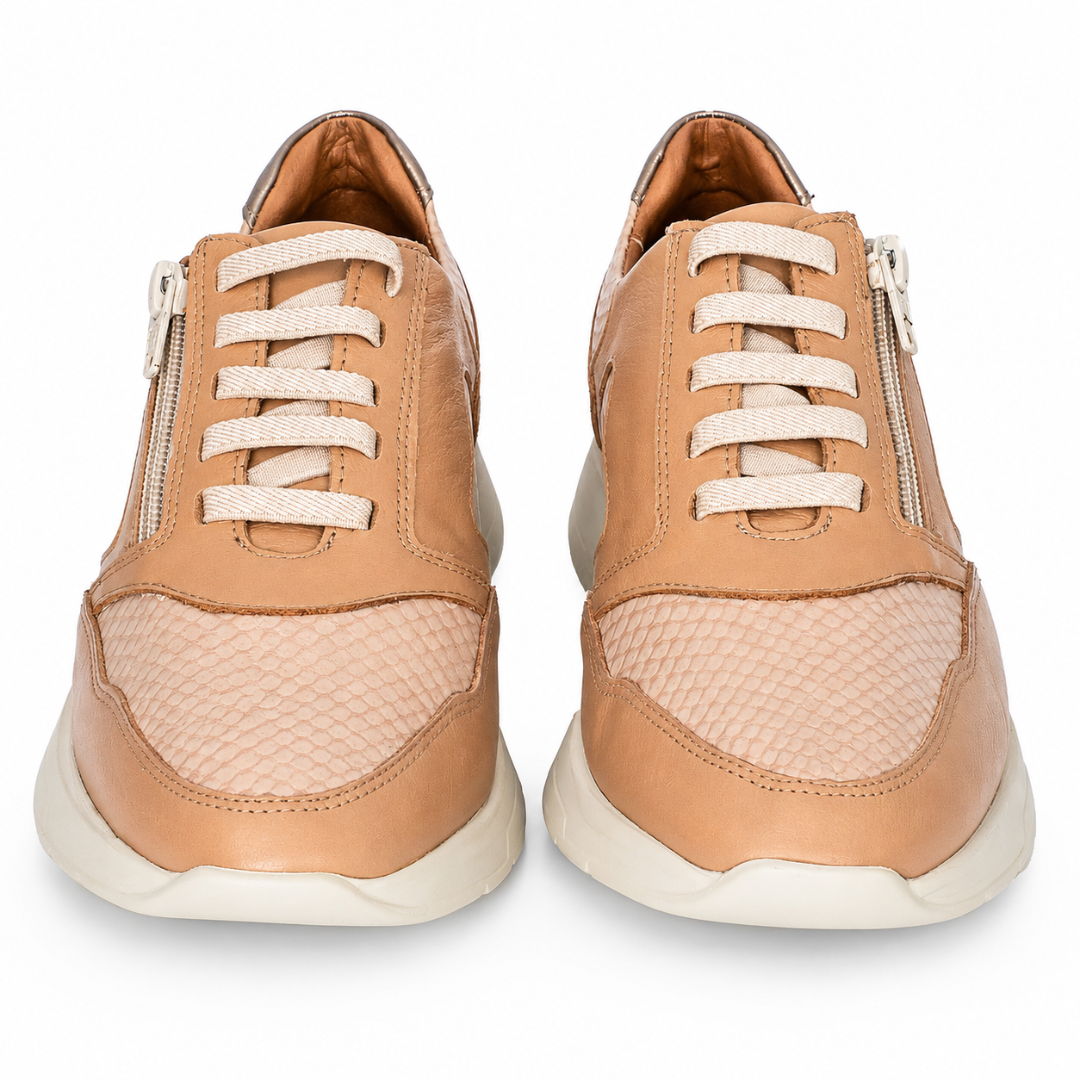 Zapatillas Unisex de Cuero con Cierre Lateral