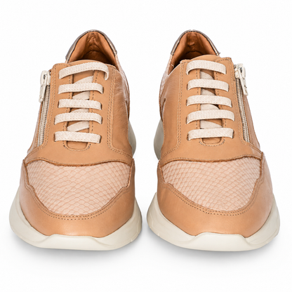 Zapatillas Unisex de Cuero con Cierre Lateral