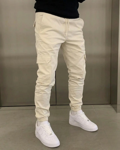 Pantalones Texas Cargo Tipo Jogger de Estilo Urbano