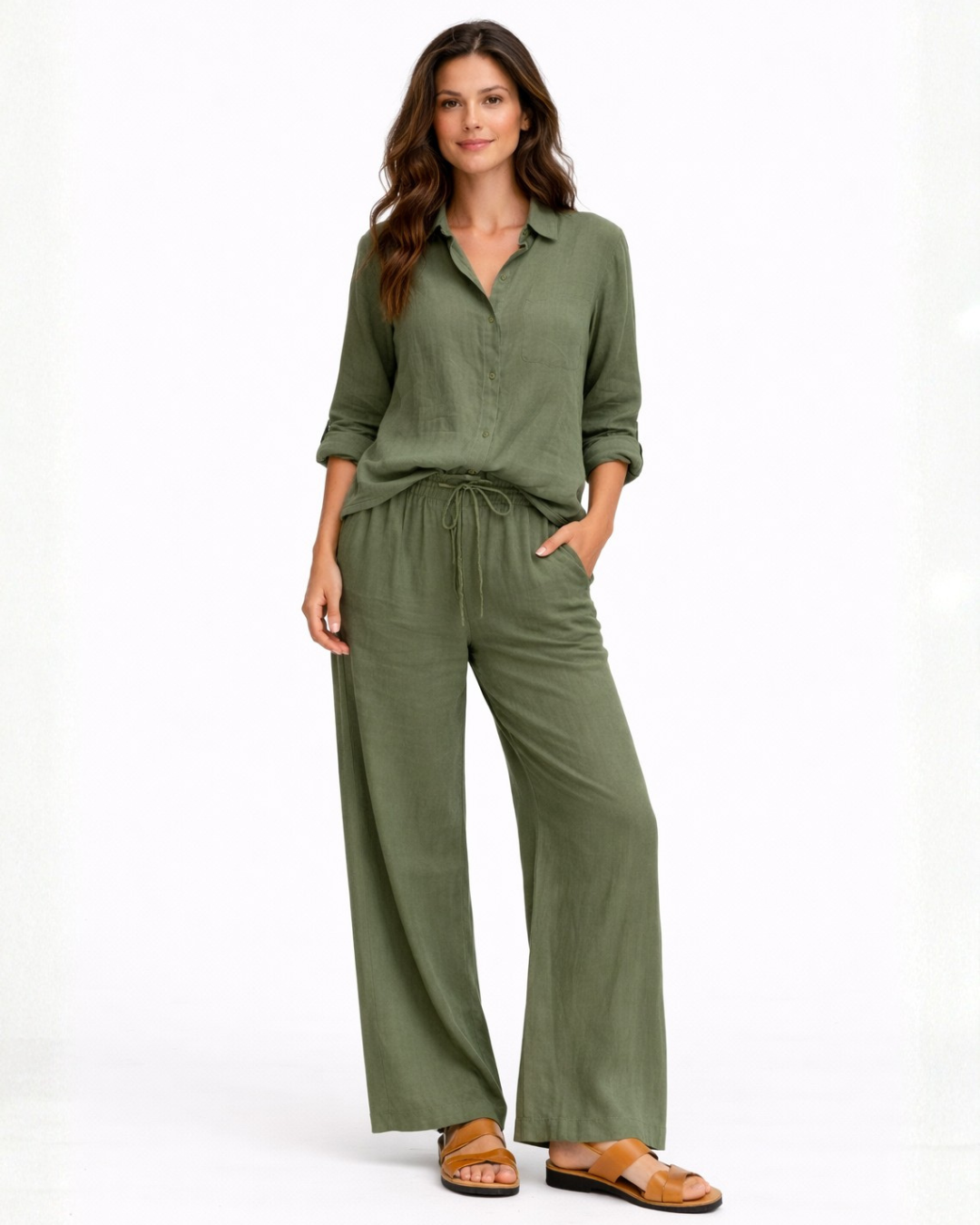 Conjunto Martina de Camisa y Pantalón Holgado®