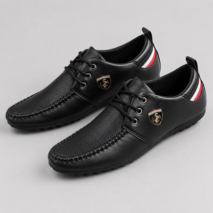 Zapatos Informales con Cordones y Costuras Visibles