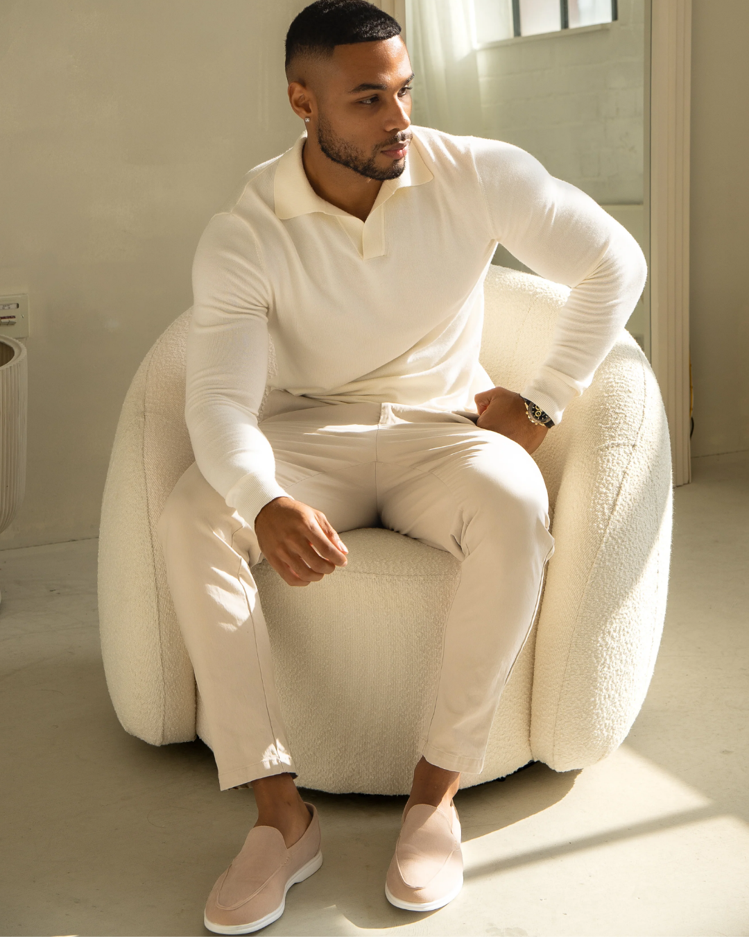 Polo de Manga Larga para Hombre