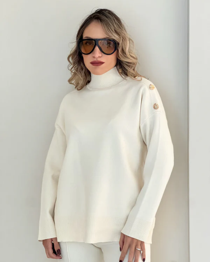 Conjunto de punto sofisticado para mujer