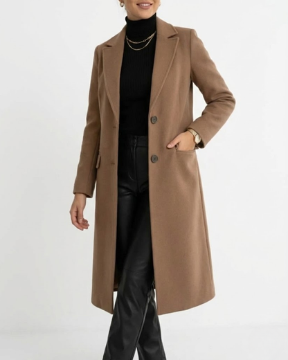 Sobretodo Largo de Corte Elegante para Mujer®