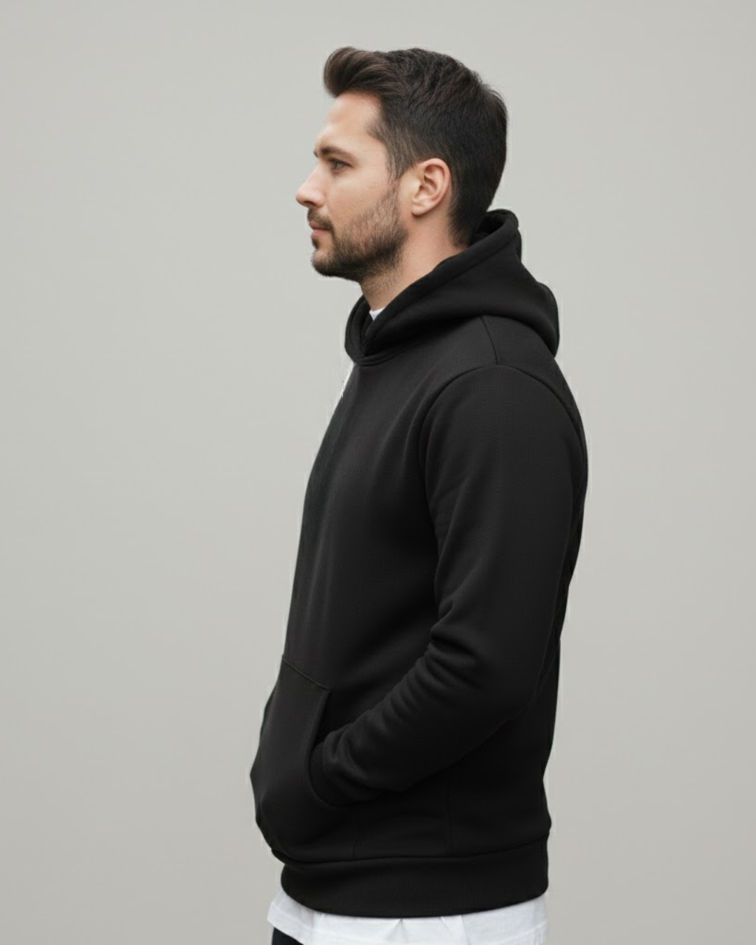Sudadera de Algodón con Capucha para Hombre