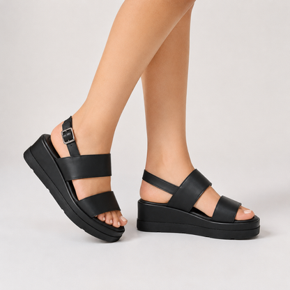 Sandalias de Plataforma con Doble Banda®