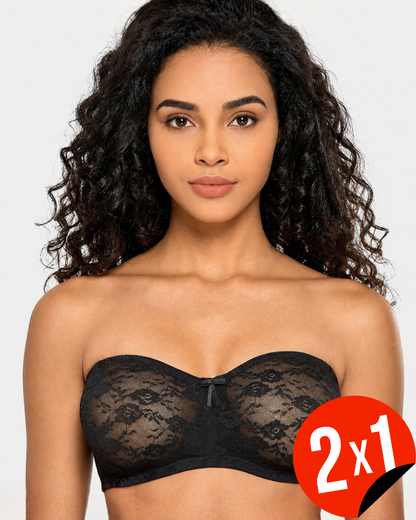 Sujetador Bandeau de Encaje sin Tirantes (OFERTA 2X1)®