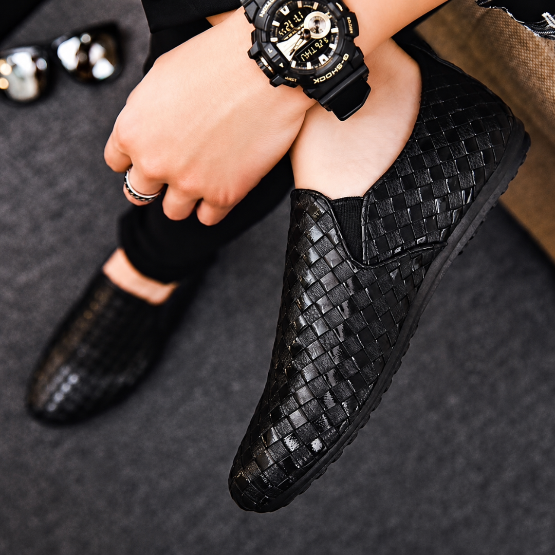 Mocasines con Textura Trenzada