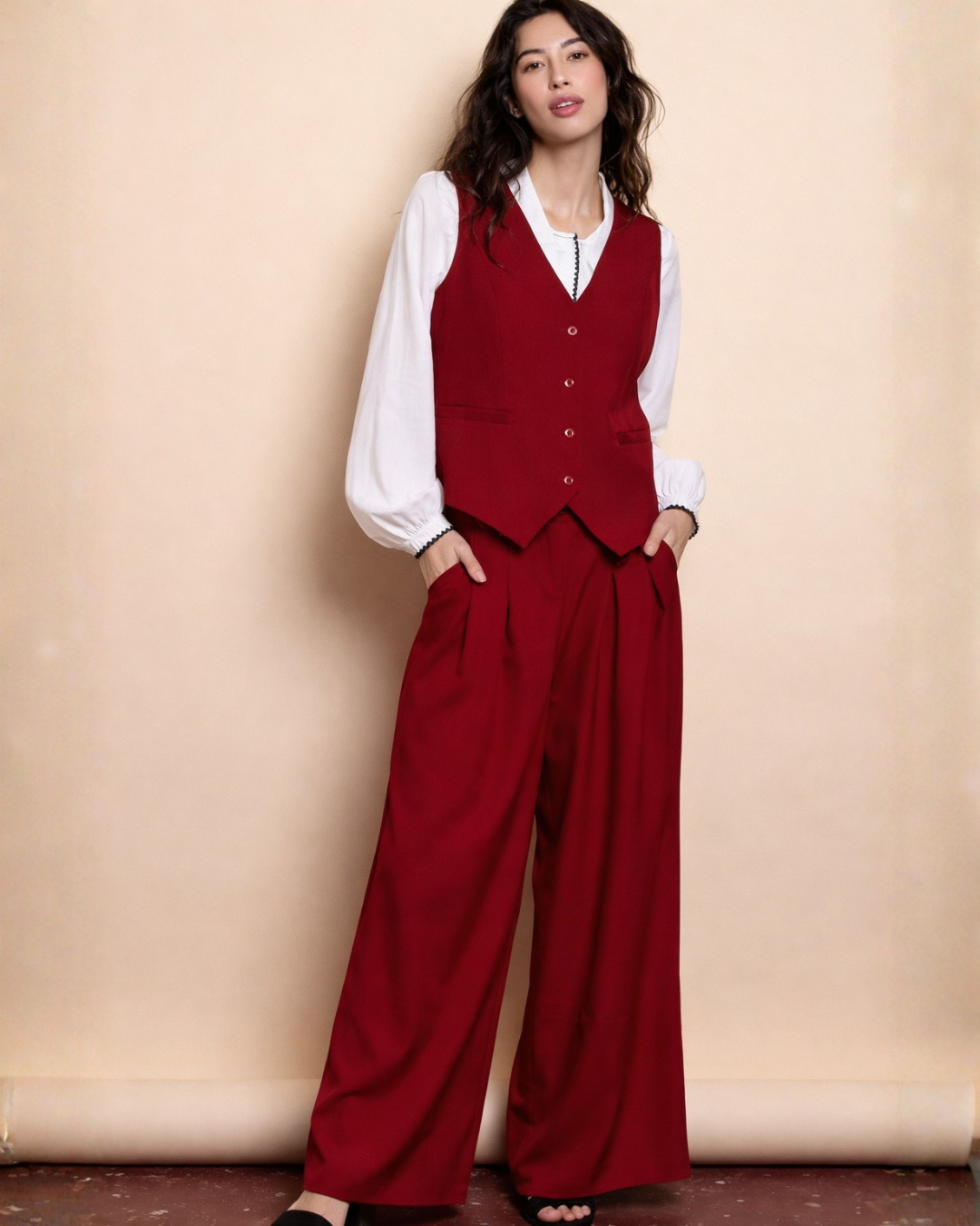 Conjunto de Sastrería Moderna Casual para Mujer
