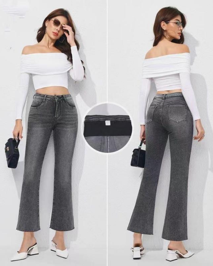 Pantalón recto con faja integrada y efecto moldeador para mujer®