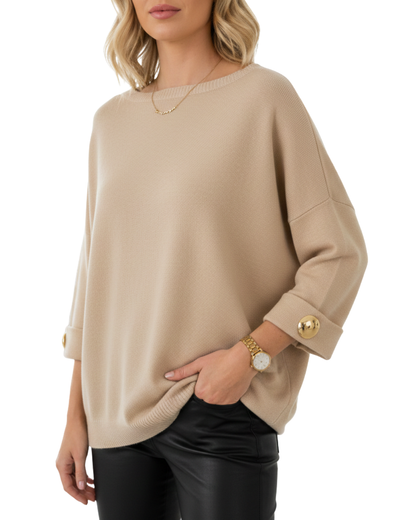 Blusa de Manga Tres Cuartos con Brillo®