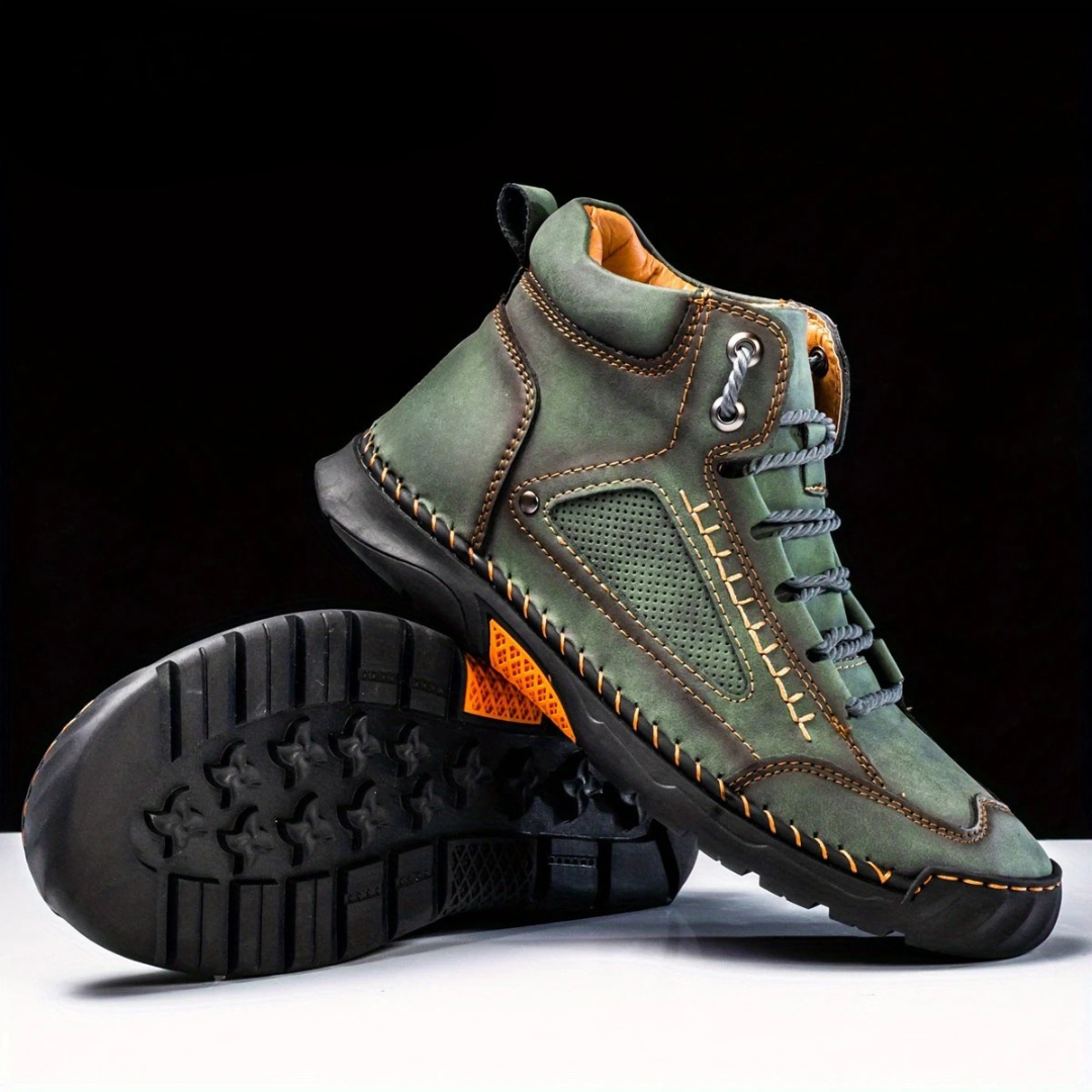Botas Ergonómicas de Cuero Costuradas