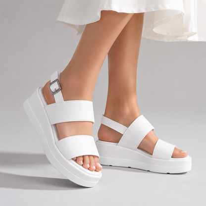 Sandalias de Plataforma con Doble Banda®