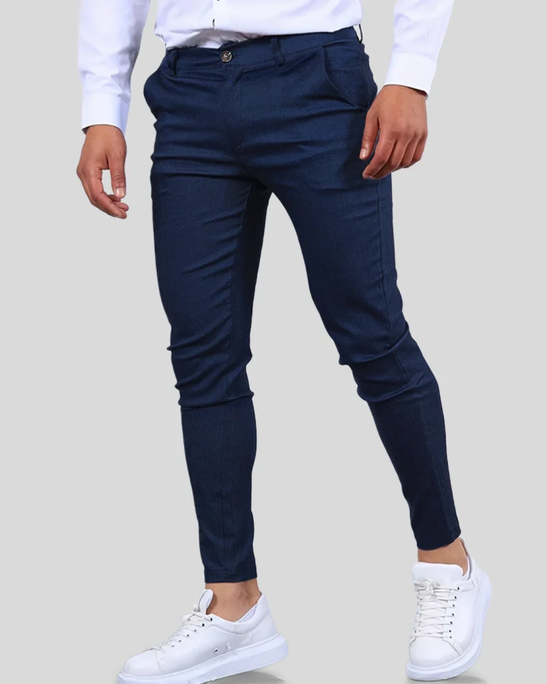 Pantalones Slim Fit de Alta Sastrería para Hombre
