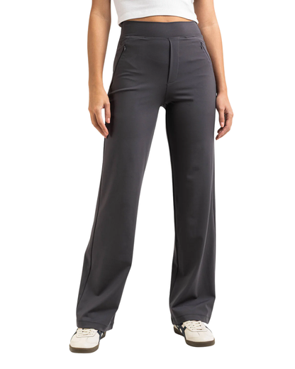 Pantalón de Corte Recto y Alta Elasticidad para Mujer
