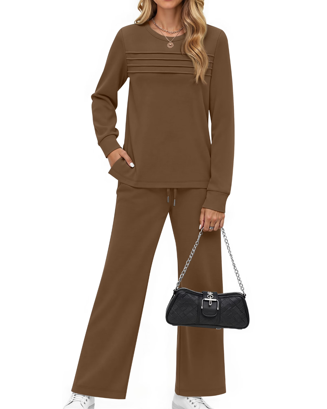 Conjunto de Suéter y Pantalón Casual®