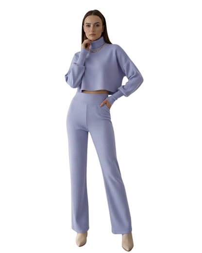 Conjunto de dos piezas de top de cuello alto para mujer®