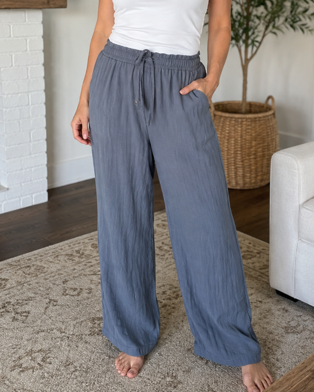 Pantalón Fluido con Cintura Ajustable®