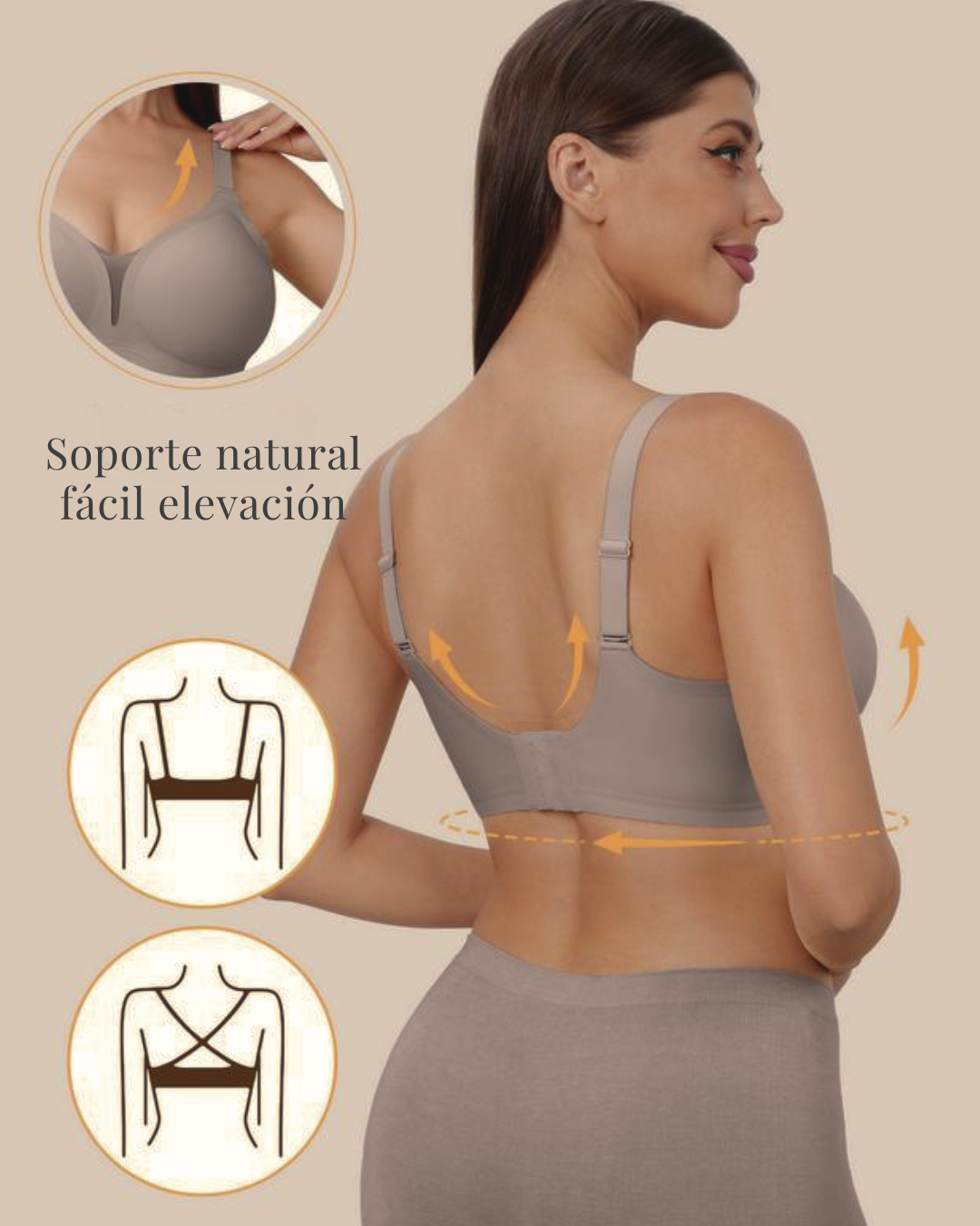 Sujetador sin Aros con Escote en V (OFERTA 2X1)