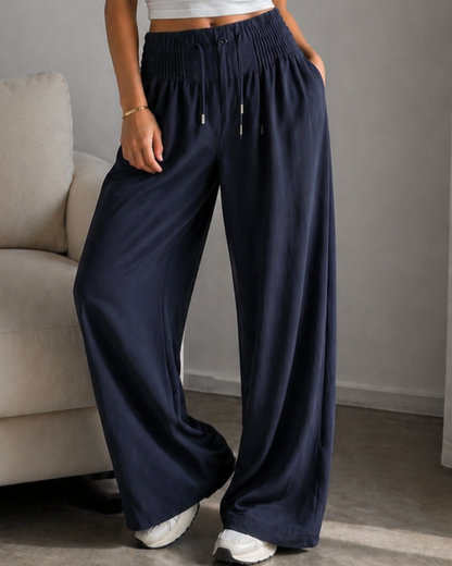 Pantalón Holgado de algodón y lino®