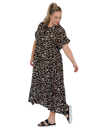 Vestido Roma Fluido con Escote en V