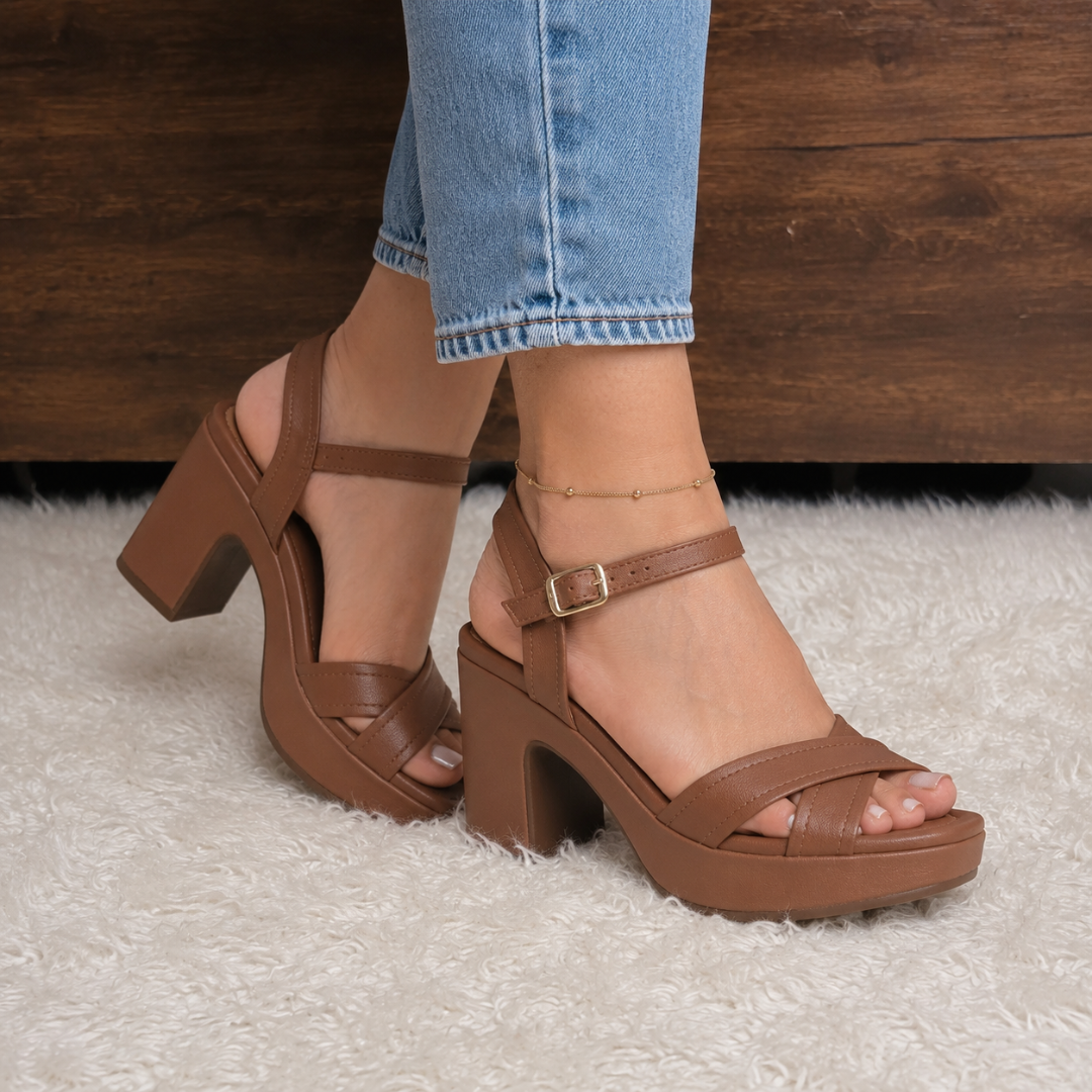 Sandalias de Tacón con Plataforma®