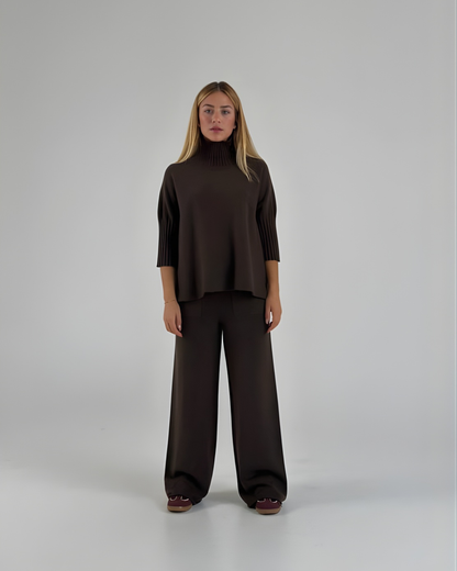 Conjunto de Punto Cuello Alto Para Mujer®
