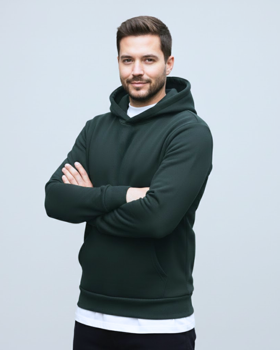 Sudadera de Algodón con Capucha para Hombre