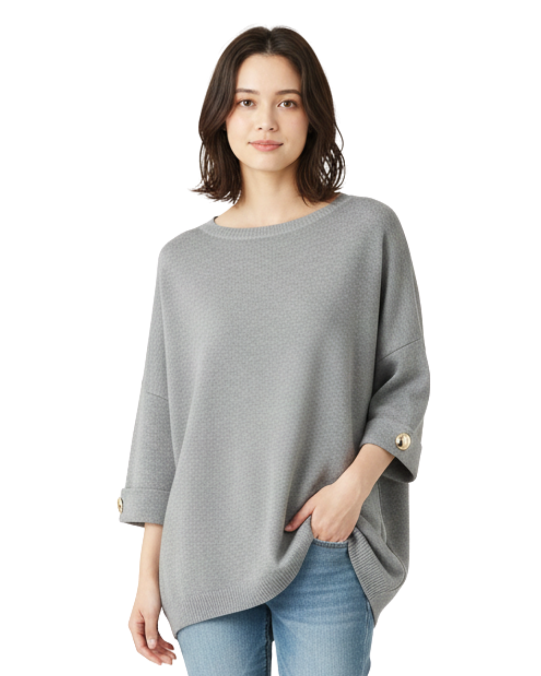 Blusa de Manga Tres Cuartos con Brillo®