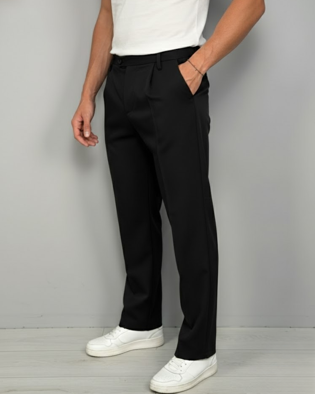 Pantalón Ancho y Comodidad Urbana Para Hombre