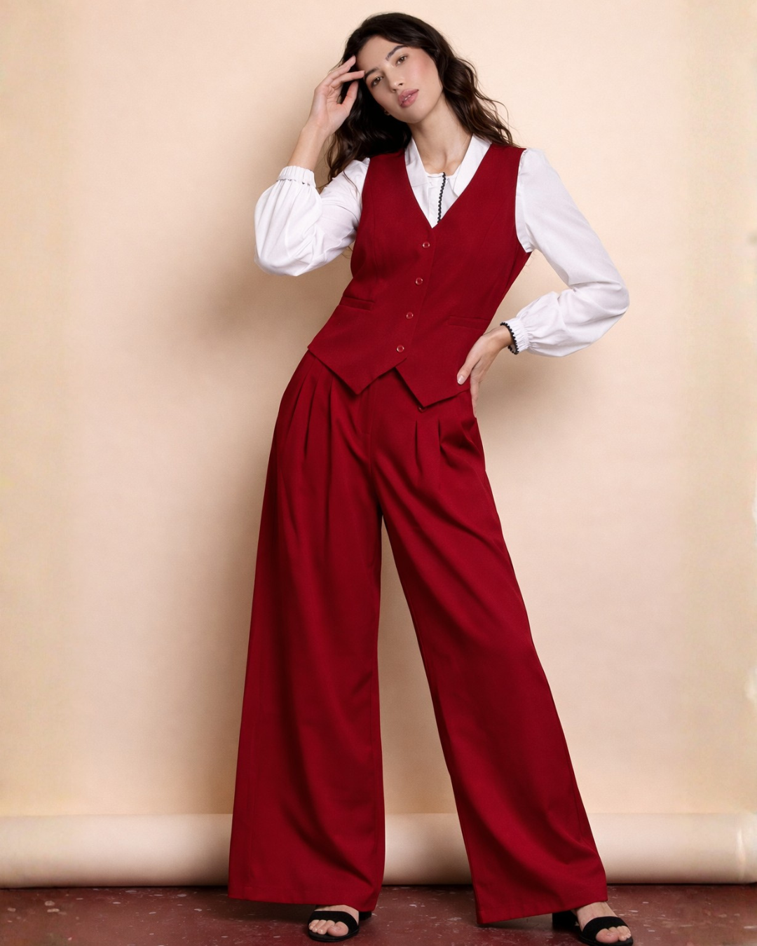 Conjunto de Sastrería Moderna Casual para Mujer