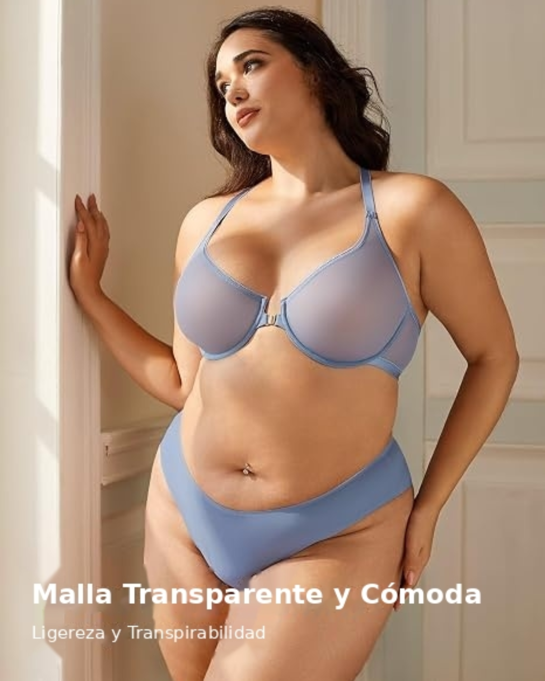 Sujetador de Soporte con Cierre Frontal y Copas Moldeadas(OFERTA 2X1)