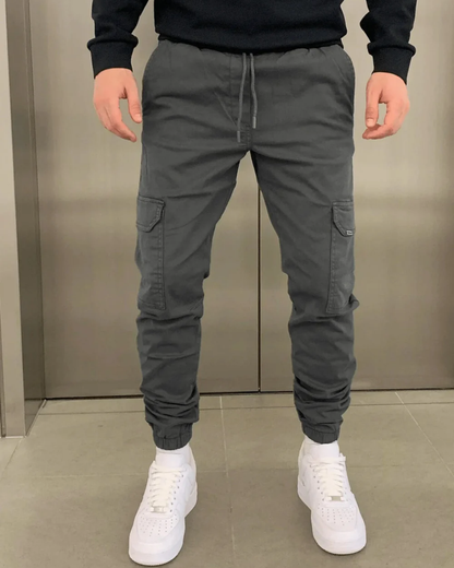 Pantalones Texas Cargo Tipo Jogger de Estilo Urbano