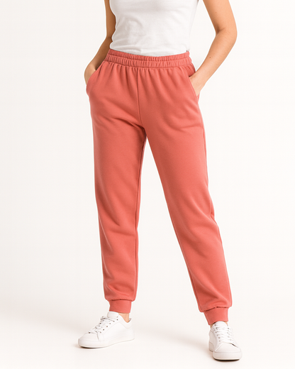 Pantalones de Chándal Holgados con Forro Polar para Mujer