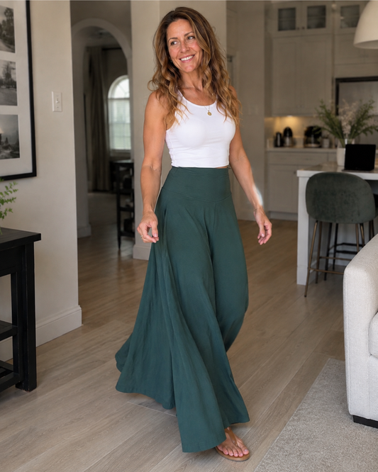 Falda Pantalón Fluido con Pernera Ancha