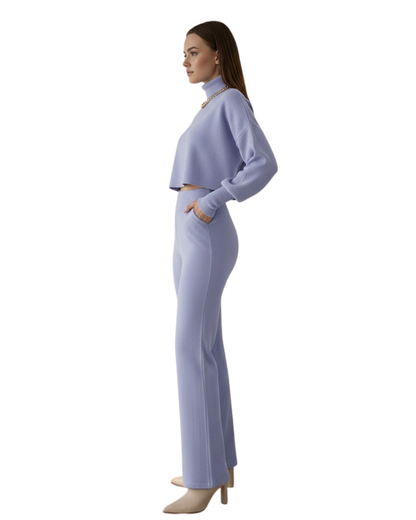 Conjunto de dos piezas de top de cuello alto para mujer®