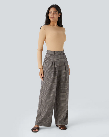 Pantalón de Pierna Ancha con Estampado para Mujer®