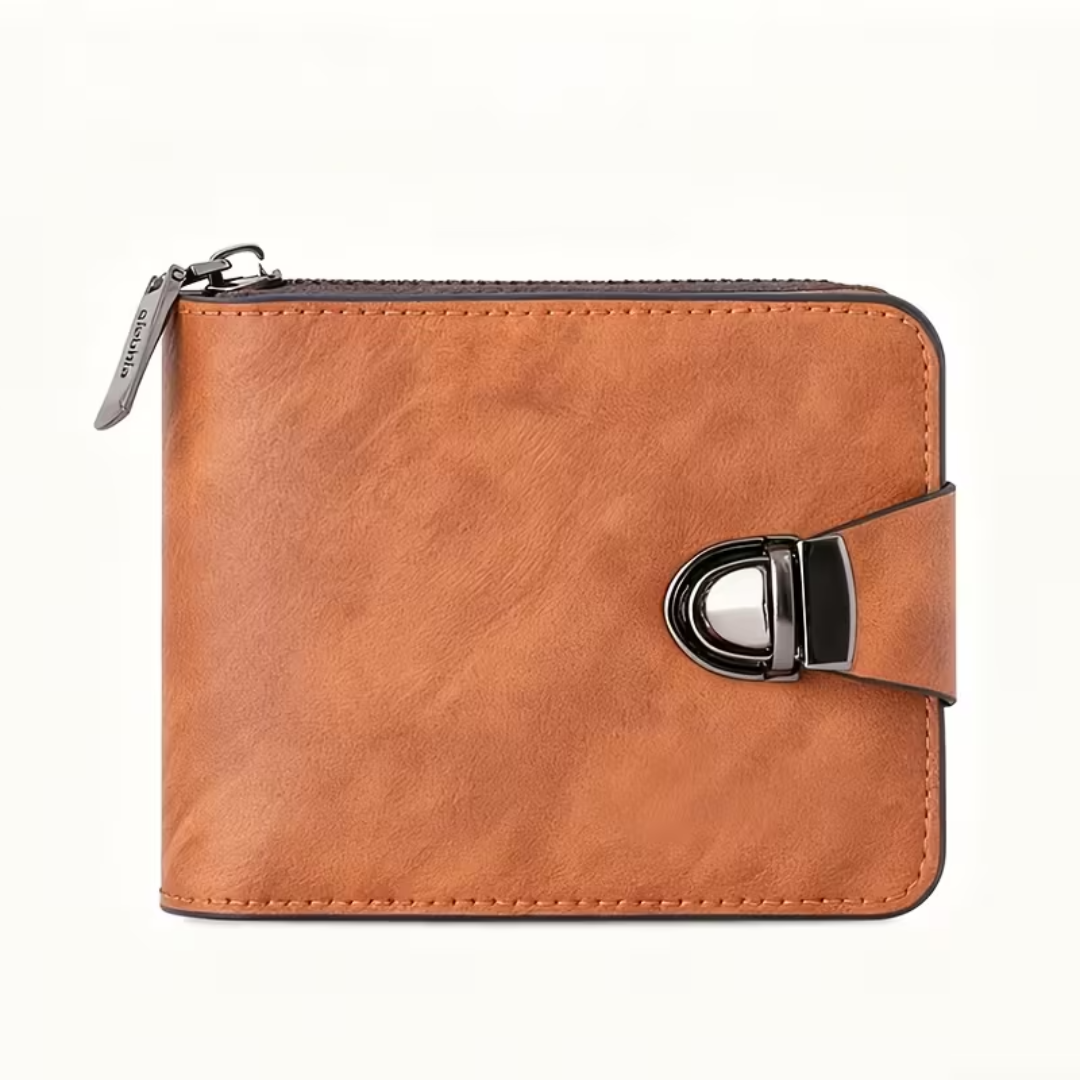 Billetera Vintage Compacta con Cremallera®