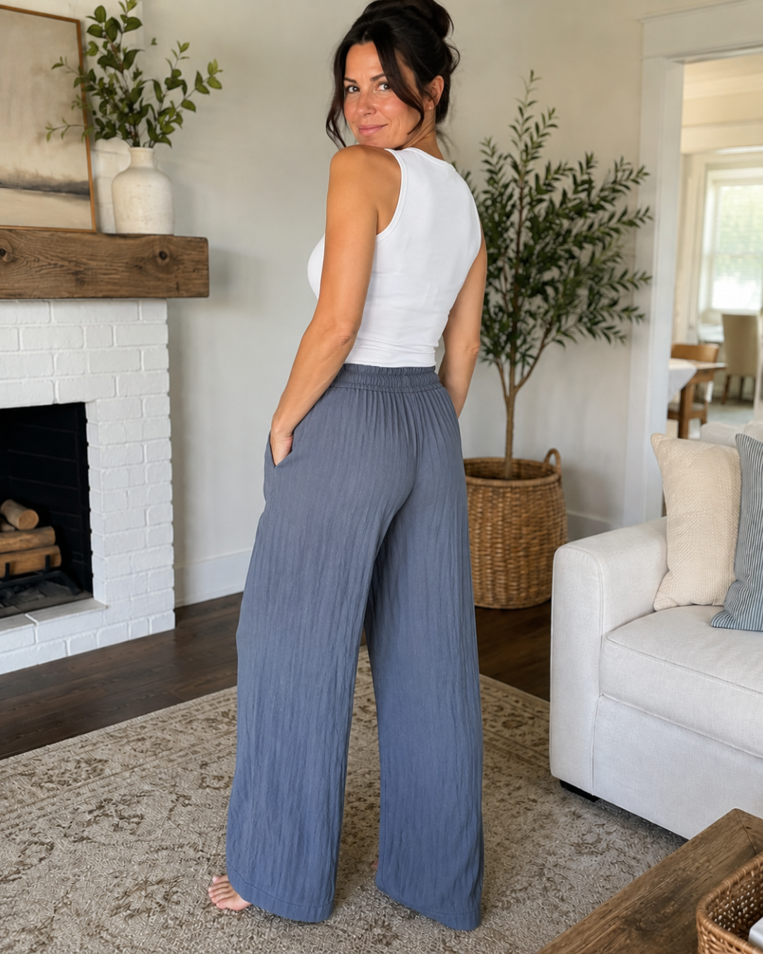 Pantalón Fluido con Cintura Ajustable®