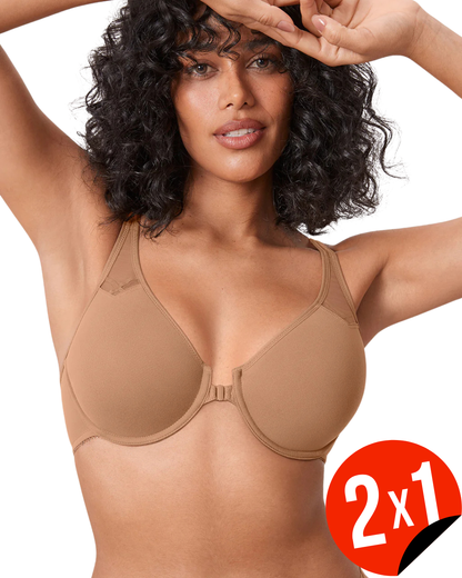 Sujetador sin Forro con Cremallera Frontal (OFERTA 2X1)
