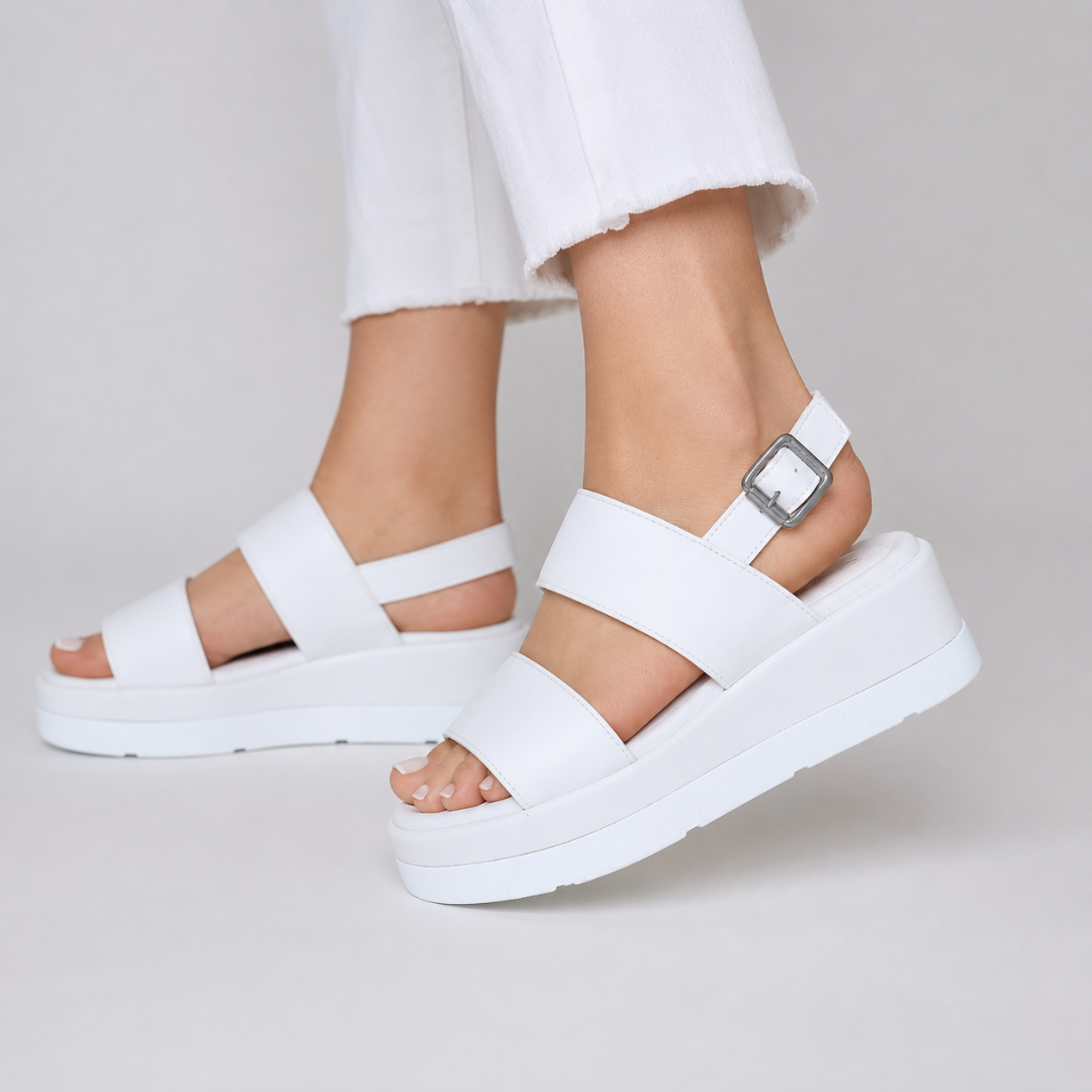 Sandalias de Plataforma con Doble Banda®