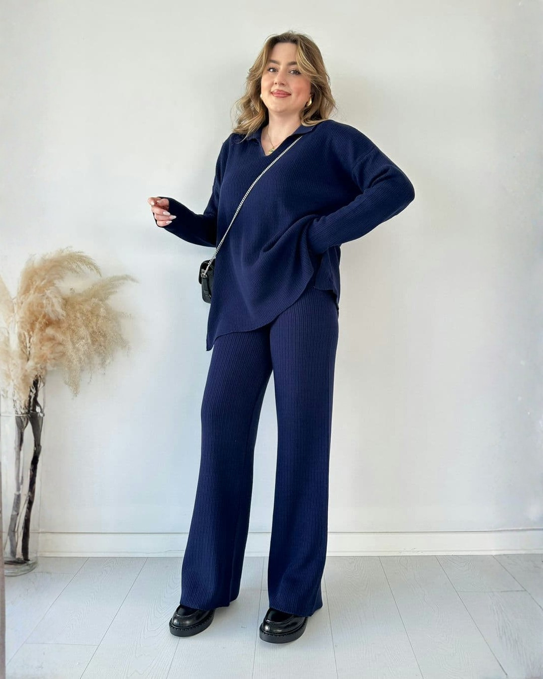 Conjunto de Dos Piezas con Cuello en V Para Mujer®